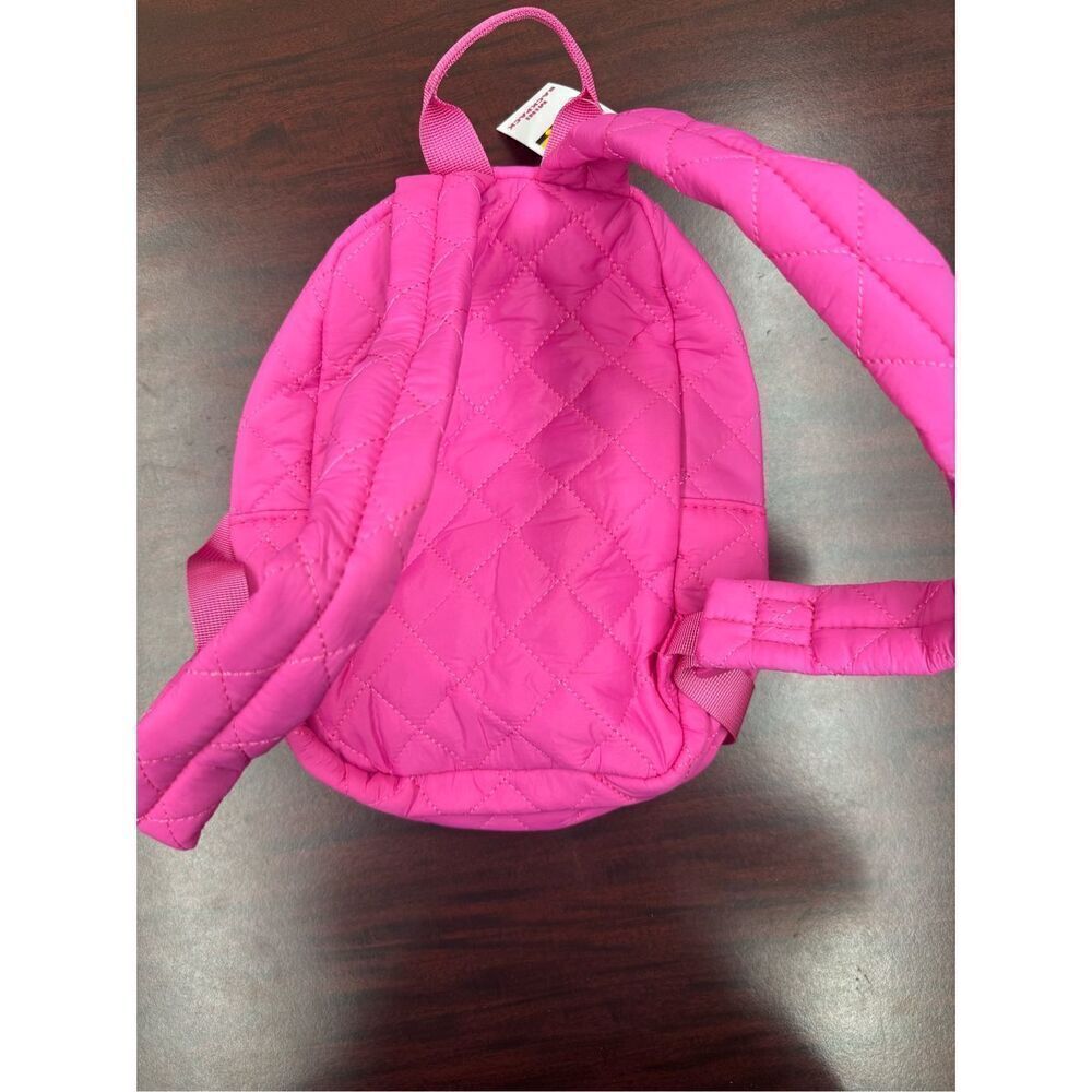 NWT Pink Quilted Puffer Mini Backpack - Picture 4 of 6